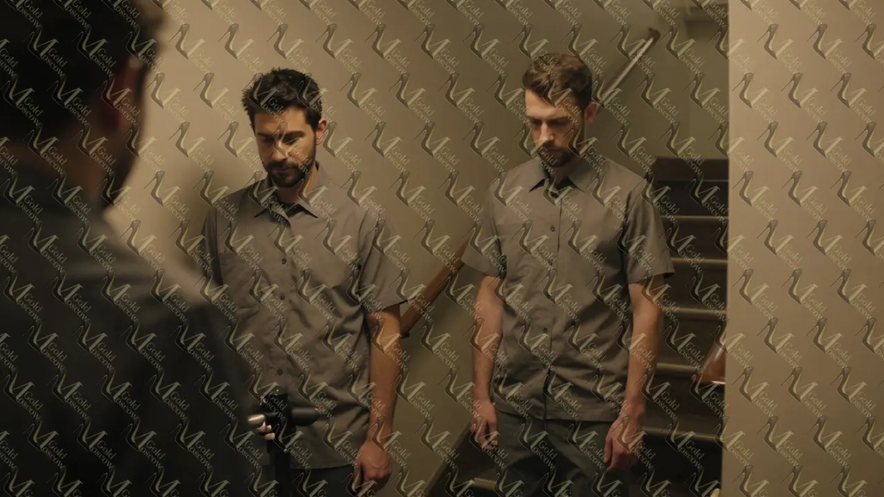 Сотрудник отеля незаметно наблюдает за гостем, готовый предложить помощь без слов.